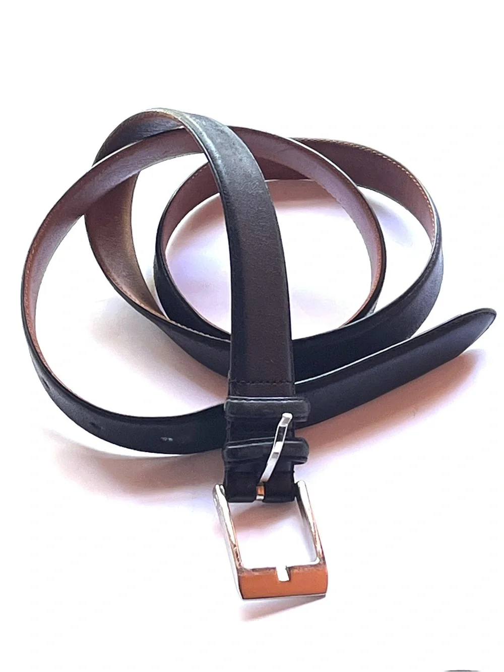 Polo Ralph Lauren Men's Black Italian Leather Belt
